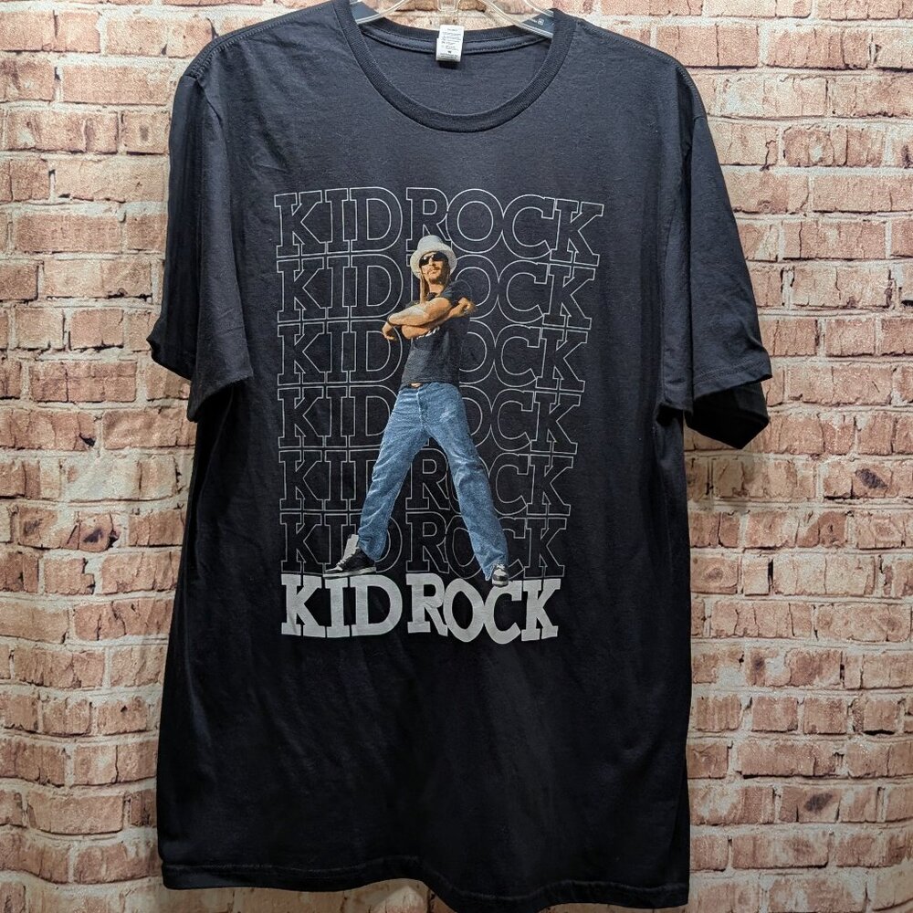 Black Kid Rock T-Shirt Graphic Size Large
